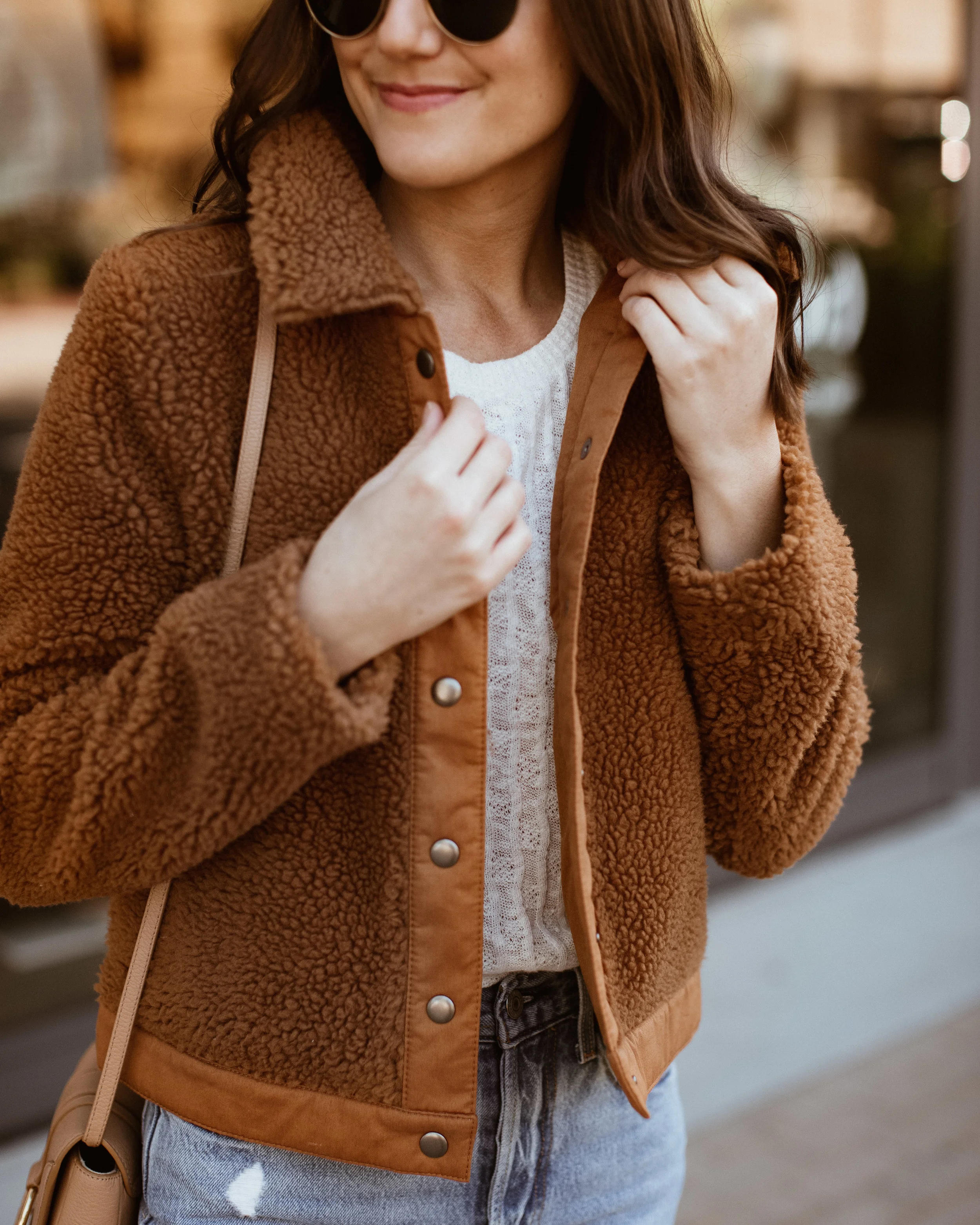 Madewell teddy bear coat best sale